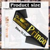 2 Pcs 'Homecoming Prince' and 'Homecoming Princess' Sashes with Gold