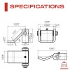 Sidco Supply Dump Trailer Hinges -Trailer Door Strap - Heavy