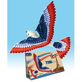 HCM 32115 Tim Classic Mechanical Bird Toy, Blue-White-Red