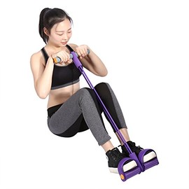 Dilwe - Extractor de pedales de tubo, elástico de alta resistencia, expansor para abdominales, entrenador de fuerza para el hogar, gimnasio, entrenami