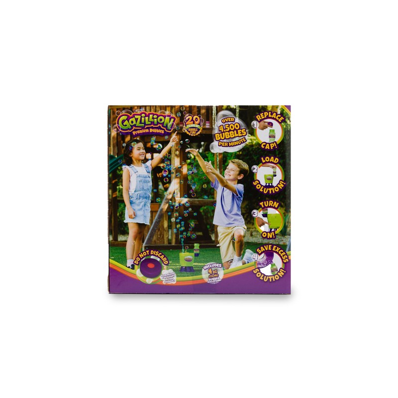 Gazillion Tornado Bubble Machine, Kids Toy Bubble Blower, 4500 Bubbles