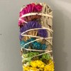 White Sage and 7 Chakra Flowers 4"