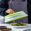 Collapsible Microwave Splatter Cover, 10.5 Inch, Dishwasher-safe, Microwave Plate Cover