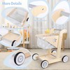 Asweets 2 in 1 Wooden Baby Walker Push and Pull