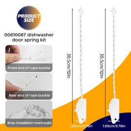 Generic 2 PCS 00610087 Dishwasher door cable compatible for Bosch，dishwasher parts accessories for 1998805, 00610087, AH3498688, EA3498688, PS8727128, PS3498688