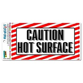 GRAPHICS & MORE Caution Hot Surface - Business Store Sign Automotive Car Refrigerator Locker Vinyl Magnet