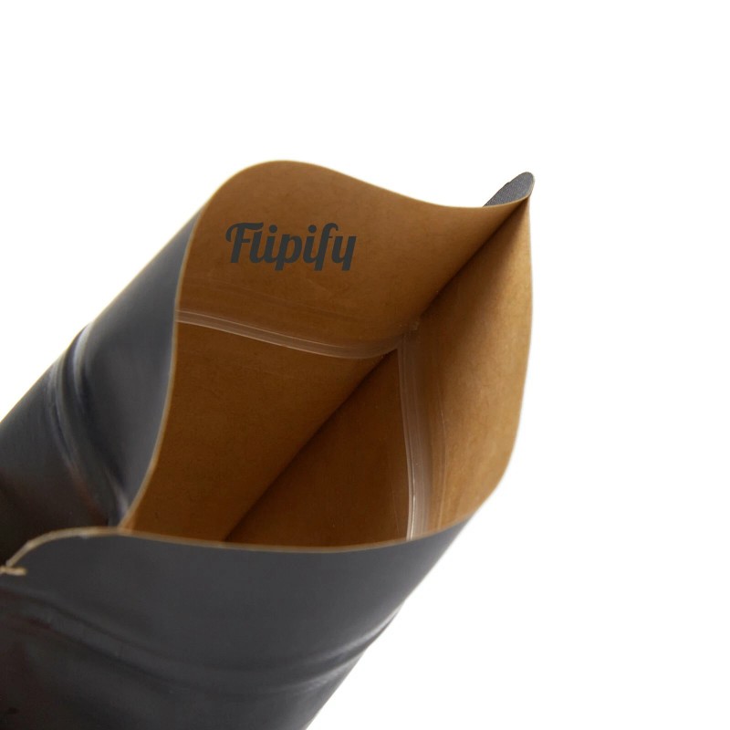 Flipify 7x9.8 Smell Proof Large Bags Zip Resealable Window Stand
