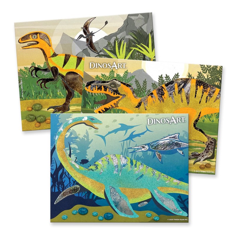 Dinos Art Creative Set Dino Sand and Foil Art to
