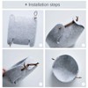 Nobranded Pack of 3 Felt Storage Boxes, Small, Foldable Felt