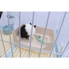 RUBYHOME Oversize Rabbit Litter Box with Drawer, Corner Toilet Box