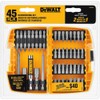 DEWALT Screwdriver Bit Set with Tough Case, 45-Piece (DW2166), Grey/Silver
