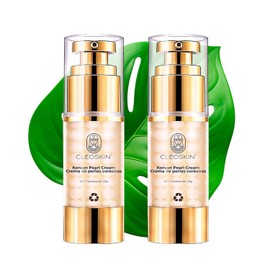 CLEOSKIN Kit Regalo Navidad Skincare Mujer 2 Cremas Coreanas contorno de ojos, elimina ojeras, iguala tono, reafirmante e hidratante, Beauty Gift de Navidad (Kit 2 Cremas de Perlas, 25g)