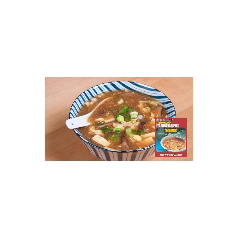 Kikkoman Egg Flower Soup Mix Hot and Sour, 0.88 oz