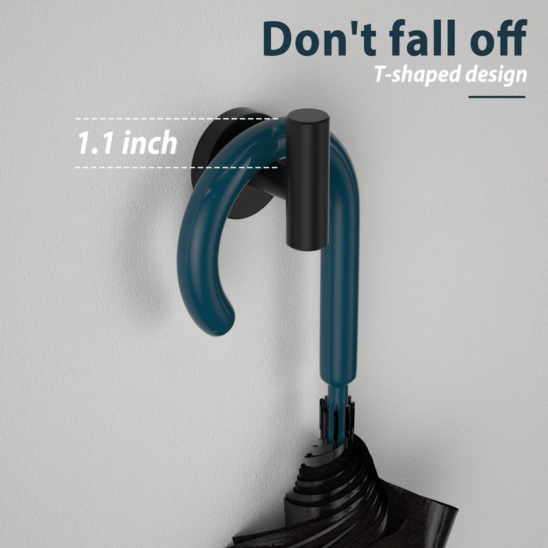 SOCONT Towel Hooks for Bathrooms Wall Mount, 6 Pack Matte
