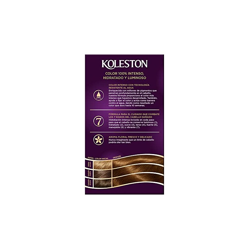 Koleston Tinte Permanente 53 Atardecer Castaño Dorado | Crema, Cabello