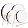 MIVIDE Set of 4 Hand Drum with Beater, Tambourine Drum,