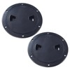 2 Pcs Boat Hatch,4 Inch Black Circular Non Slip Inspection