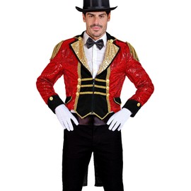 W WIDMANN MILANO Party Fashion - Sequin Frack Circus Director Women's Costume Jacket Showman Rockstar Fancy Dress Costumes