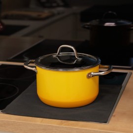 FireMat Black Edition Fireproof Universal Protective Cloth, Fire Protection and Safety Underlay, Certified according to DIN EN ISO 11925-2, Suitable for Coffee Machines (Heat Resistant up to 300 degrees)