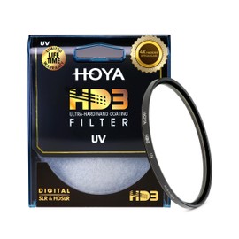 Hoya HD3 62mm UV Protector Filter - Re-Certified for 100MP+ Cameras with Ultra-Hard Nano Coating UV Filter - Stain Resistant, Smudge and Waterproof UV Lens Filter with Aluminum Frame