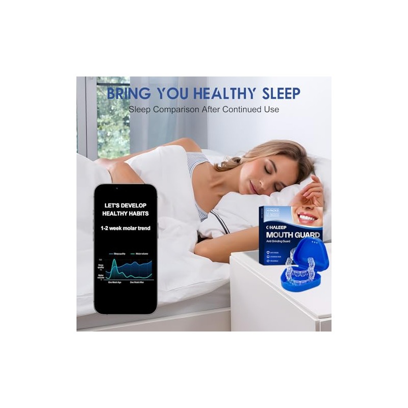 OHALEEP Anti Grinding Mouth Guard for Teeth Protection