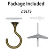 diplambr Swag Hook Heavy Duty Ceiling Hook with Hardware for