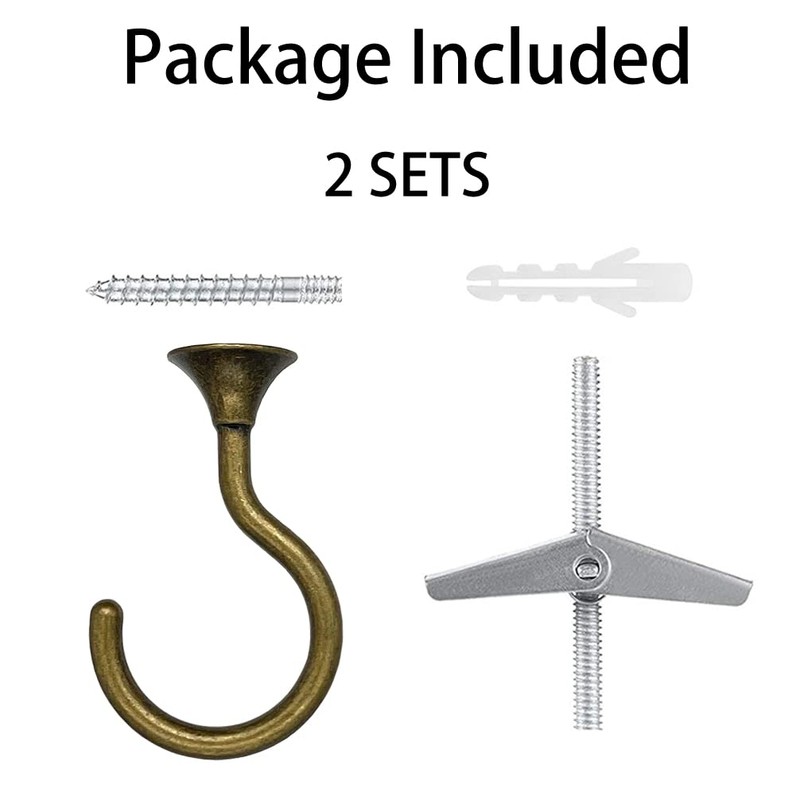 diplambr Swag Hook Heavy Duty Ceiling Hook with Hardware for
