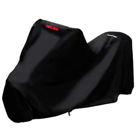 WEIMALL MOC0756LBK Motorcycle Cover, Choose from Size 6L, Compatible with Locks, Storage Bag Included