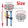 Dogxiong 58mm/2.28 Inch Dual Push Flushing Toilet Button Toilet Tank