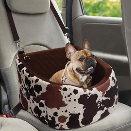 iPetba Dog Car Seat for Small & Medium Dogs - Crash-Protective, Non-Slip, Protects Car Interior, Detachable & Washable