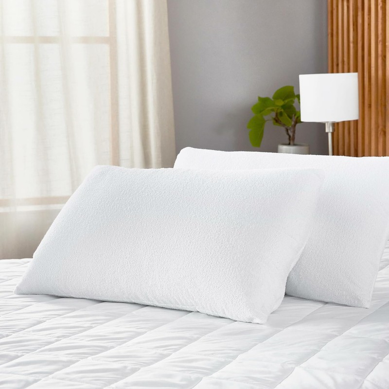 Pikolin Home - Aloe Vera ribbed pillowcase, waterproof and breathable,