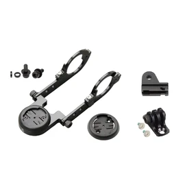 [Lek Mount] 3rd Generation, Combo Mount for Garmin / iGPSPORT (Type 2 GP-K400A + GP-CATHL1) [N19-GMGM+GP] Handle Clamp Diameter 1.2 inches (31.8 mm) (Standard Size) Compatible with Edge Series/iGS Series/BSC Series