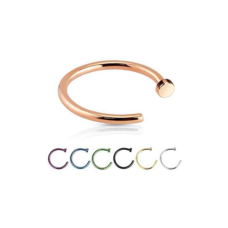 Autiga Nose Ring Nose Piercing Horseshoe Ring Nose Hoop, Stainless