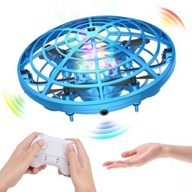 Mini Drones, Kriogor New Drones à Main, Mini-Drone UFO Mains Libres Hélicoptère à Induction Infrared Rotaion 360°, Télécommande Mini Avion Jouet LED Jouet Valance Cadeau Jouet pour Garçons et Filles
