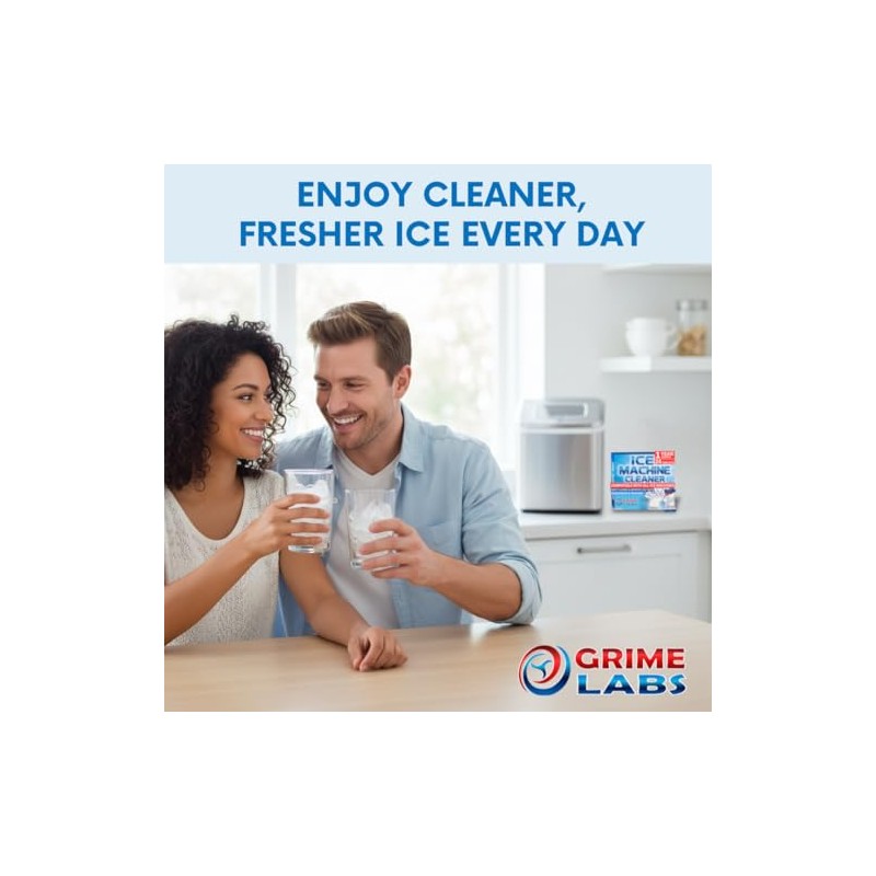 Ice Machine Cleaner Tablets - 24 Pack for Crystal-Clear Ice