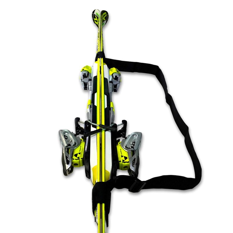 Set of 2 Ski and Pole Carriers | Adjustable Ski