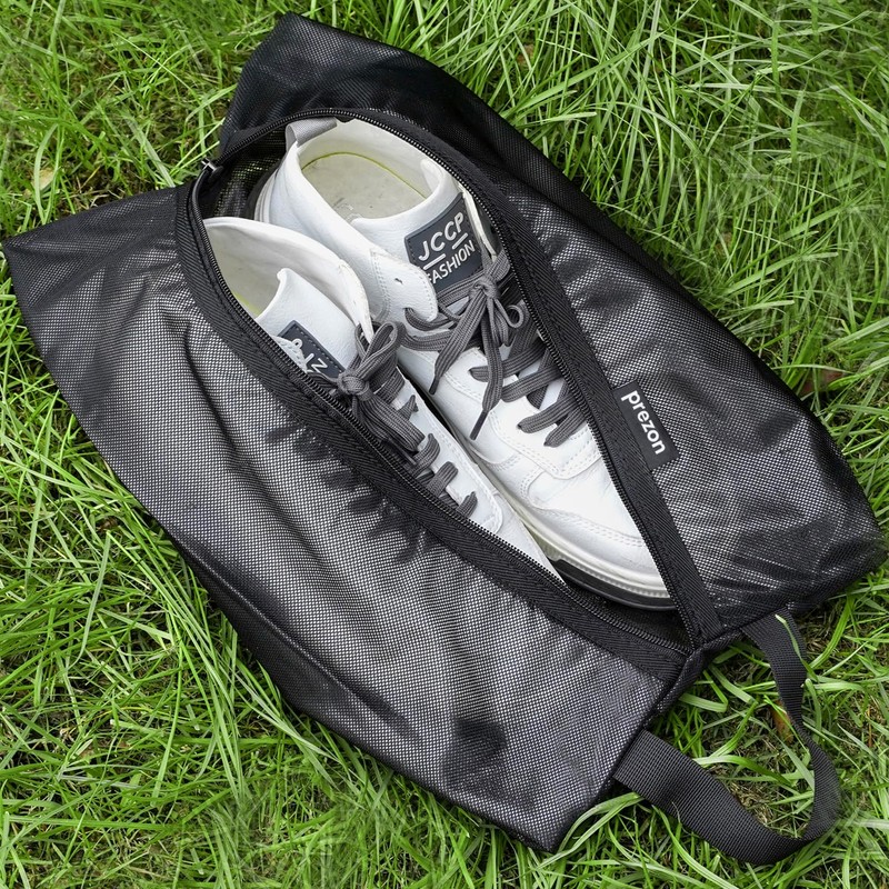 Prezon Travel Shoe Bags, Water Resistant TPU Mesh, Sturdy YKK