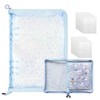 TIANTHH Sticker Notebook, Clear, Large, A5, Star Pattern Sticker Binder,