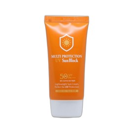 3W non-irritating portable transparent non-sticky women's sunscreen multi-protection UV sunblock 70ml 1 piece / 3W 자극없는 휴대용 투명 끈적임없는 여성 선크림 멀티프로텍션 UV 선블록 70ml 1개