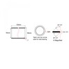 sourcing map Sleeve Bearings 16 mm Bore x 18 mm