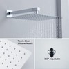 Iriber Chrome Shower System 10 Inch High Pressure Rainfall Shower