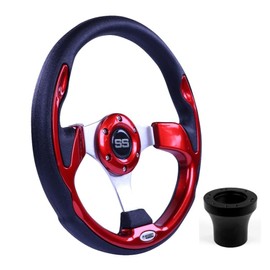 12.5“ Ultra Golf Cart Steering Wheel Red Compatible with Yamaha G-series Drive G29, Drive2