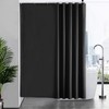 Furlinic Shower Curtain, Extra-Long, Bathroom Curtain, Anti-Mould Textile Curtain for