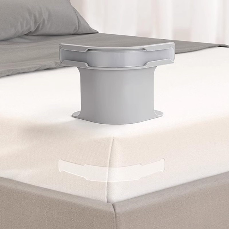 Pack of 4 Bed Sheet Holders with Locking Strips, Removable