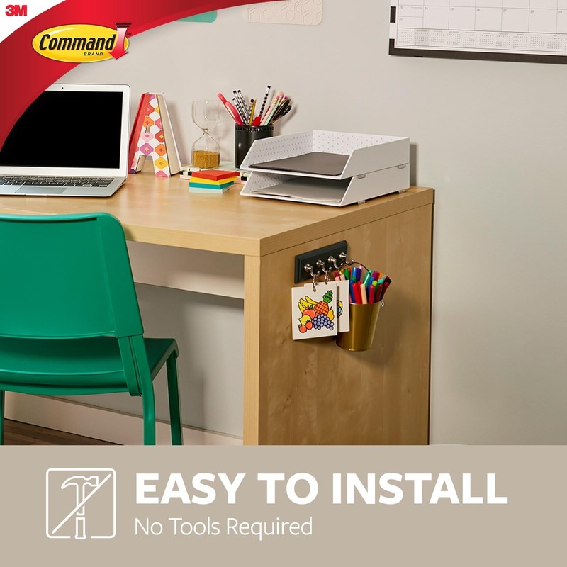 Command Key Rail, Holds up to 2 lb, 8-inch Rail