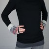 Freak Scene Arm Warmers - Knitted Wool - Black/Red, Black