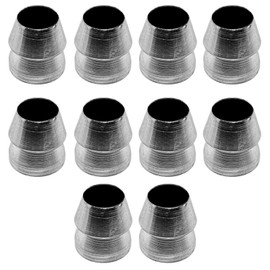 TopHomer 10Pcs Round Wedges Carbon Steel Axe Wedge Hammer Reinforcing Chisel Conical Handle Splitting Wedge for Carpenters, Builders(8 mm)