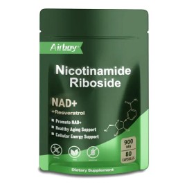 Airboy Suplemento Nad 900mg Cápsulas Anti-aging Y Energía                                                                                             