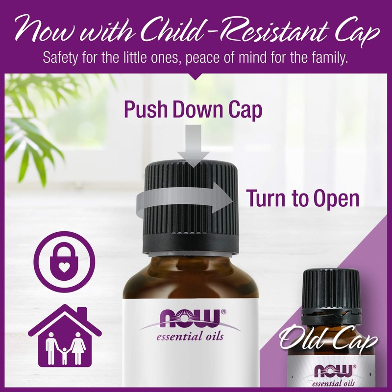 NOW Essential Oils, Organic Orange Oil, Uplifting Aromatherapy Scent, Cold