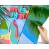 ANKOLLE 7x5ft Hello Summer Hawaiian Beach Backdrop for Photography Tropical